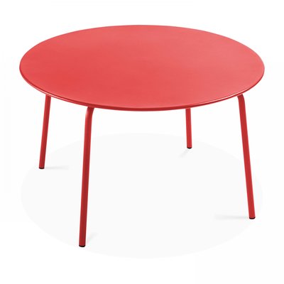 Table de jardin ronde en métal, PALAVAS OVIALA