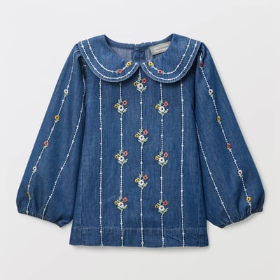 Blouse brodée en coton BIO GOTS BOUT'CHOU