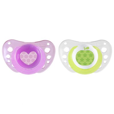 Lot de 2 sucettes physiologiques Air 6-16 mois CHICCO