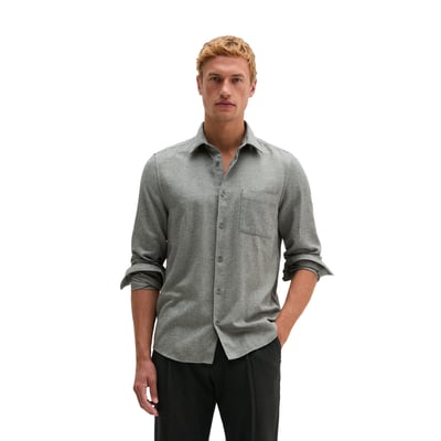 Chemise en flanelle, coupe ajustée en un mélange doux de coton bio et de lyocell MARC O'POLO