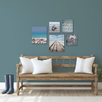 Set de 5 toiles imprimées Plage ART FOR THE HOME