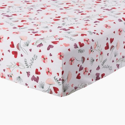 Drap housse Imprime MESREVES CARRE BLANC