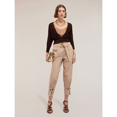 Pantalon chino barrel en popeline MOTIVI