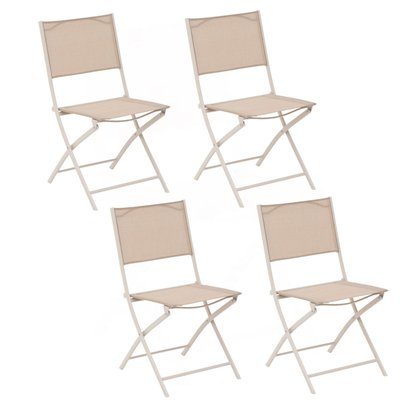 Lot de 4 chaises de jardin pliables Modula HESPERIDE