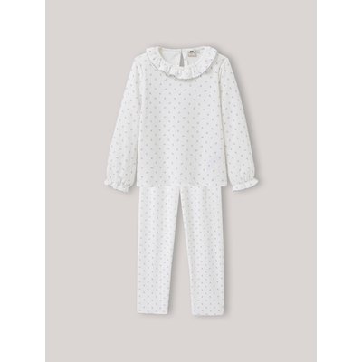 Pyjama en velours - imprimé Grappes en coton biologique CYRILLUS