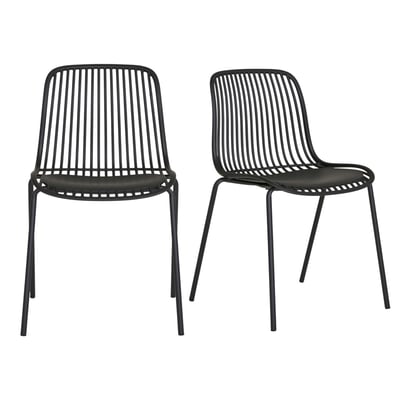 Chaise empilable en polypropylène (lot de 2) ELVA PIER IMPORT