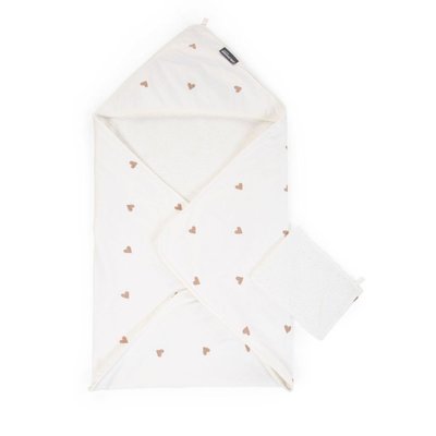 Cape de bain 80 x 80 cm et gant jersey CHILDHOME