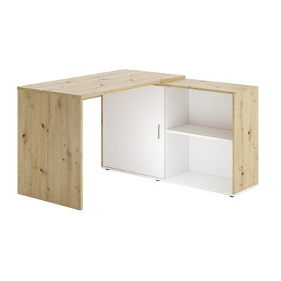 Bureau d'Angle Modulable avec Étagères de Rangement - Valley CALICOSY