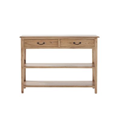 Console en bois massif 120 cm 2 tiroir  SIMONE BERAH GETAH