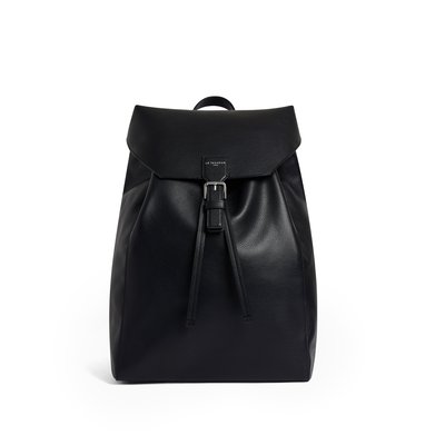 Sac à dos à rabat en cuir grainé EMILE LE TANNEUR