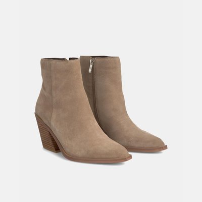 Bottines en cuir à talon bloc ALMA EN PENA