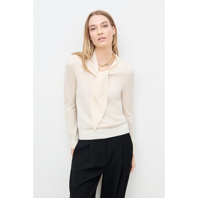 Pull droit col lavallière MYRIAM CAROLL