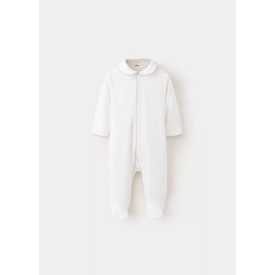 Pyjama une pièce avec passepoils contrastants MANGO BABY
