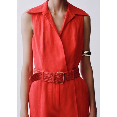 Combinaison chemisier ceinture MANGO