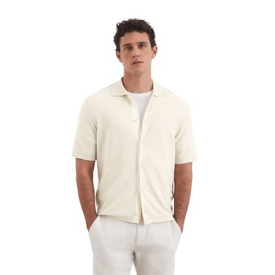 Chemise de bowling en tricot regular avec une structure duveteuse MARC O'POLO