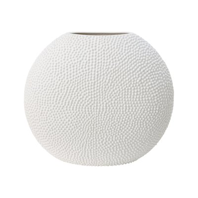 Vase céramique déco texturé blanc 42 cm - SILA CAMIF