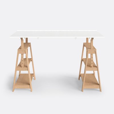 Jimi Solid Pine Trestle Desk LA REDOUTE INTERIEURS