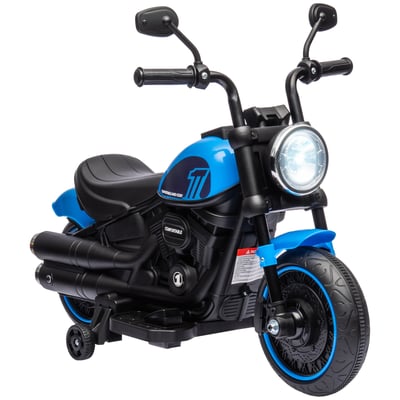 Moto électrique à conducteur assis PP Blanc HOMCOM