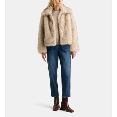 Manteau court fox fur GALERIES LAFAYETTE