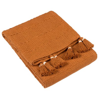 Caliche Woven Textured Autumn Tasselled Throw 130x180cm YARD