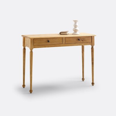 Console 2 tiroirs, pin massif LA REDOUTE INTERIEURS