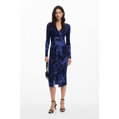 Robe midi à fleurs DESIGUAL