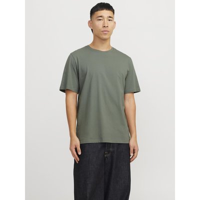 T-shirt col rond en coton bio JACK & JONES
