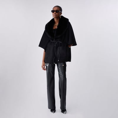 Poncho en mouton retourné synthétique LIU JO