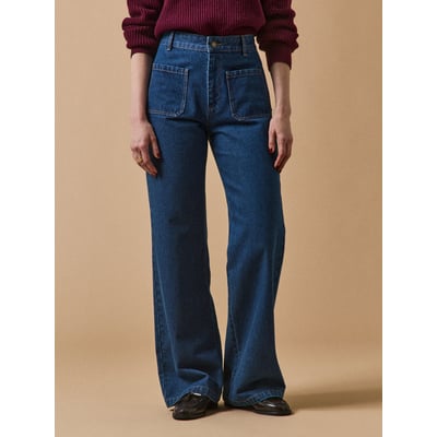 Jean flare  Suzanne coton biologique CYRILLUS