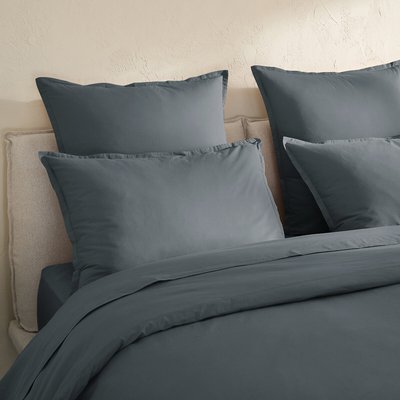 Sabbal Washed Cotton Percale Pillowcase AM.PM