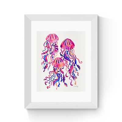 Magenta Jellyfish by Cat Coquillette EAST END PRINTS