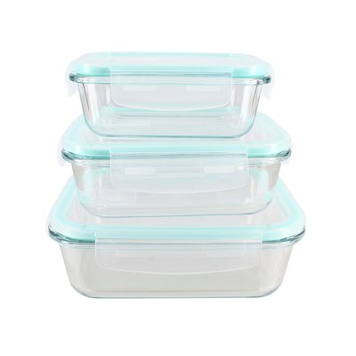 Lot de 3 boîtes hermétiques en verre, CLÉMENTINE MENASTYL