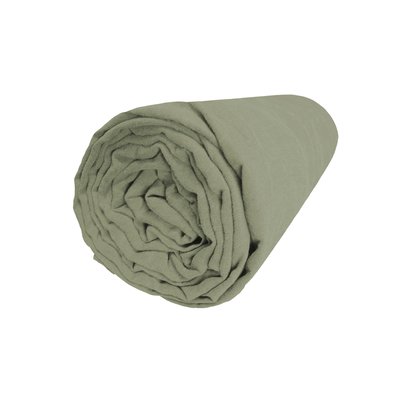 Drap housse en lin lavé bonnet 30cm, NATURELLEMENT LIN BLANC CERISE