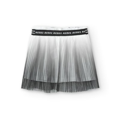 Jupe courte plissée à taille élastique BOBOLI