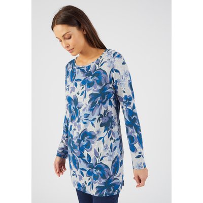 Tunique maille chaude imprimé fleuri DAMART