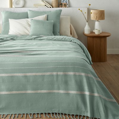 Dessus de lit frangé rayé coton, Nedo LA REDOUTE INTERIEURS