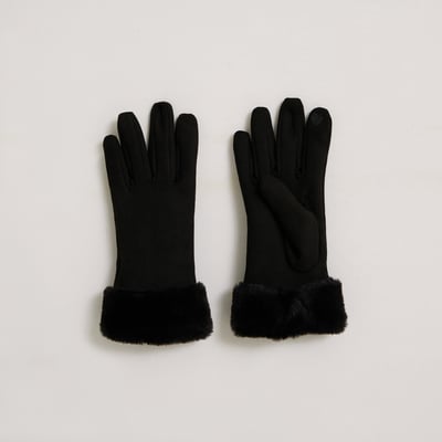 Gants fourrés à revers GRAIN DE MALICE