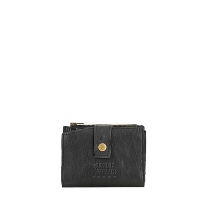 Porte-monnaie porte-cartes cuir BASILIC PEPPER