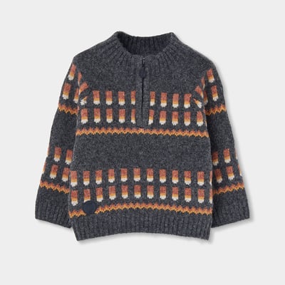 Pull garçon imprimé géométrique BOBOLI