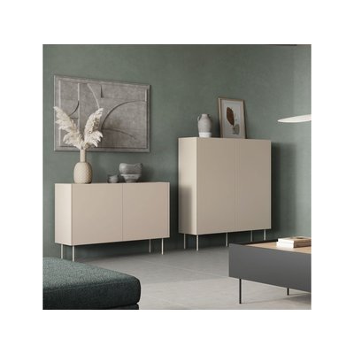Buffet haut en panneaux de particules 2 portes 120 cm, ATLAS BOBOCHIC