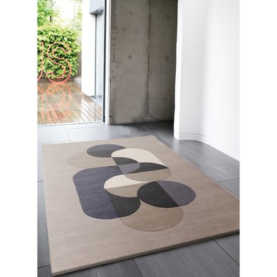 Statement Abstract Shapes Rug in 100% Wool SO'HOME