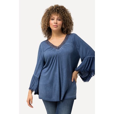 T-shirt en dentelle, délavage cold dyed ULLA POPKEN
