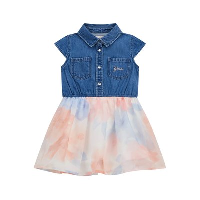 Mini Robe Ajustée Et Évasée GUESS KIDS
