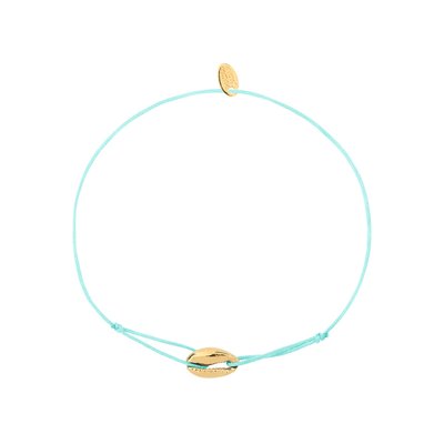 Bracelet cordon mini cauri mint CAROLINE NAJMAN