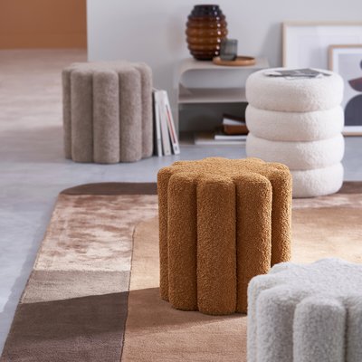 Polsterhocker Justyna, Bouclé LA REDOUTE INTERIEURS