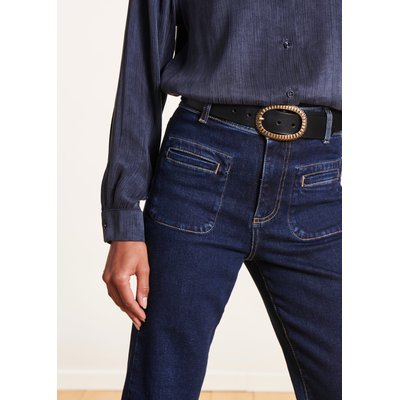 Jean bootcut taille haute en coton biologique LA FEE MARABOUTEE