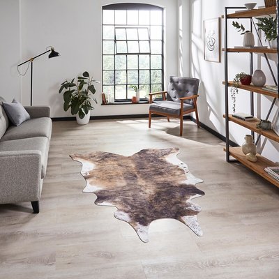Faux Cow Print Rug - 195x155cm SO'HOME