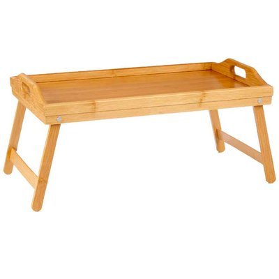 Plateau petit déjeuner au lit en bambou 30x50x21cm WADIGA