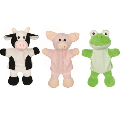Marionnettes vache cochon grenouille GOKI