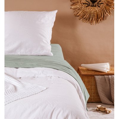 Housse de Couette 1 personne SATIN DE COTON BIO LAVÉ KADOLIS